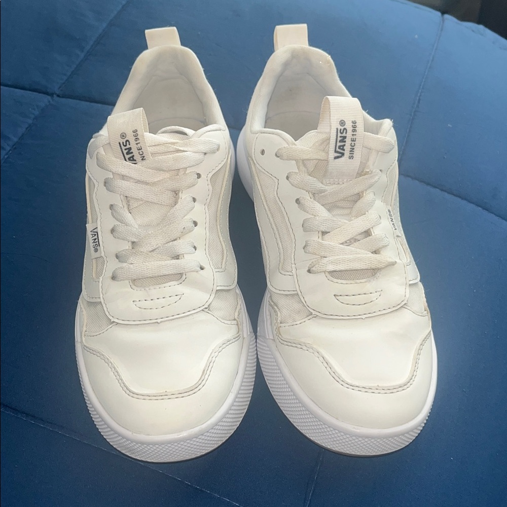 Vans Classic White Lace-Up Sneakers